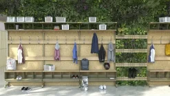 Mona Basic skohylle med sittebenk 2 rom