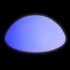 Mood lysende stein med flat underside