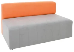 Mood sofa grå/oransje