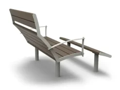 NIFO Easy Solbenk med fotskammel