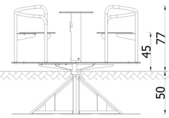 Novo karusell med sittepanel