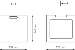 Oppbevaringskasse med plexiglass vindu