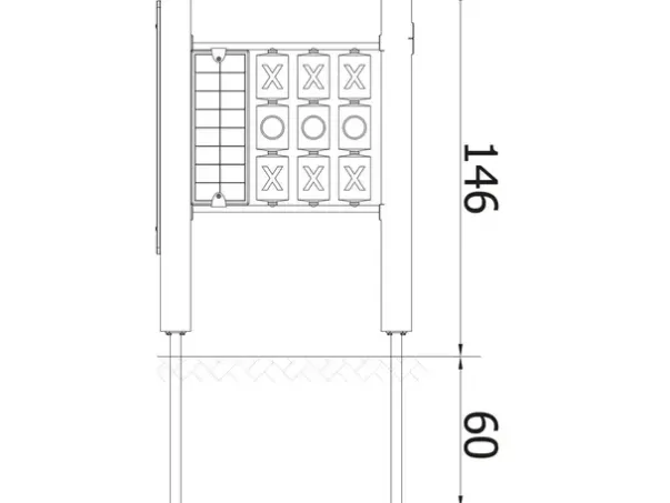 Orbis lekepanel bondesjakk og krittavle