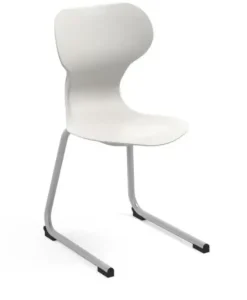 Os elevstol C- understell Lys grå