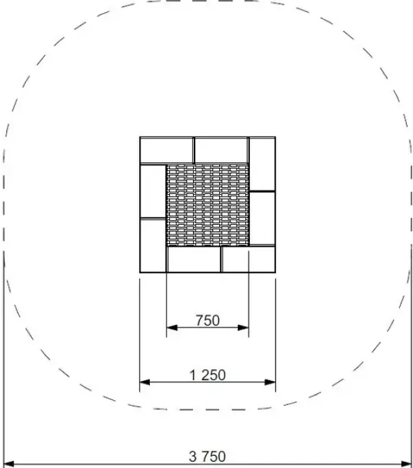 Pako trampoline for helstøpt dekke