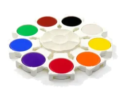 Palettbjørner med fargeblokker