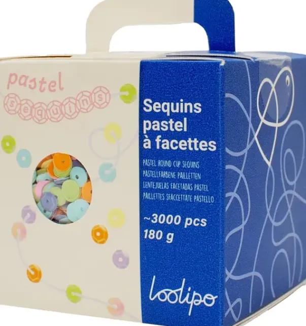 Paljetter pastell mix