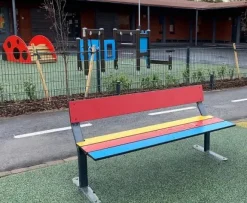 Park Finno laminat benk med rygg