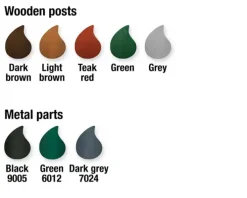 Park Rest benk med rygg