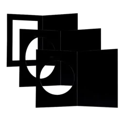 Passepartoutkort sort mix