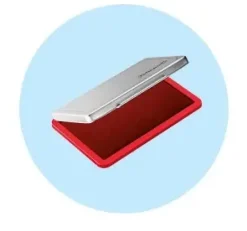 Pelikan stempelpute rød