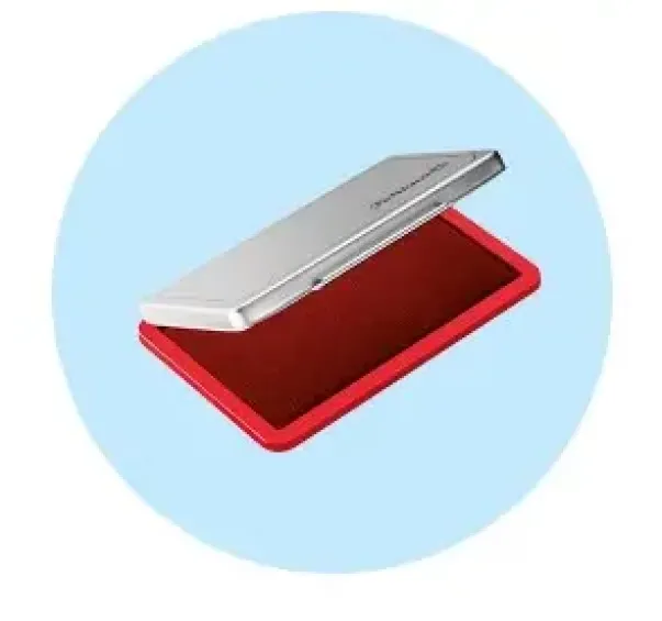 Pelikan stempelpute rød