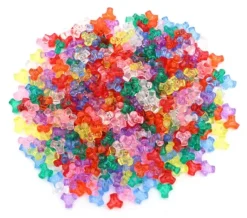 Plastperler propeller transparente