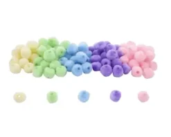 Pompon-perler pastell