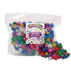Pompons glitter