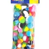Pompons multifargede