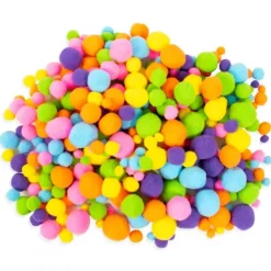 Pompons neon mix