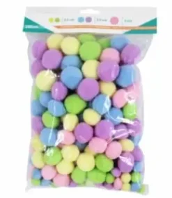 Pompons pastell