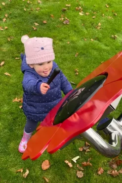 Poppy petal drum forankring i jord