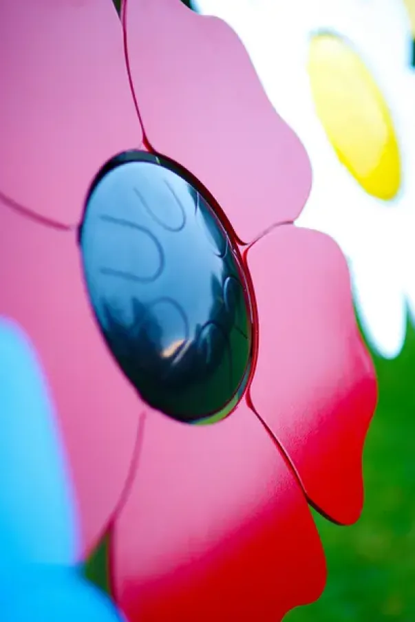 Poppy petal drum forankring i jord