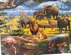 Puslespill afrikansk savanne