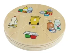 Puslespill søppelsortering