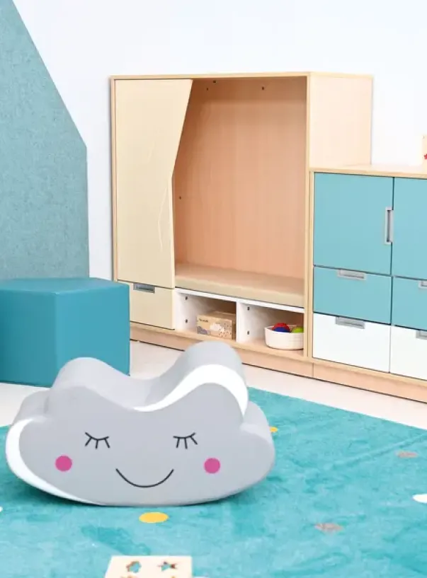 Quadro gjemmskap kremhvit