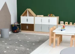 Quadro hus med 2 hyller