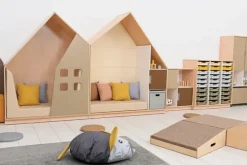 Quadro lesehus madrass beige