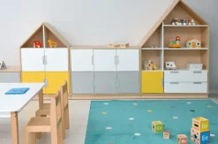 Quadro liten dør til skillevegg beige