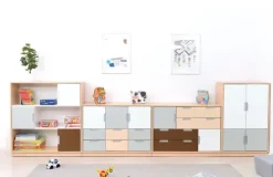 Quadro liten dør til yttervegg beige