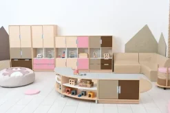 Quadro liten dør yttervegg pastell lilla