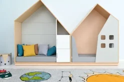 Quadro liten dør yttervegg pastell lilla