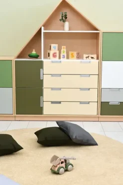 Quadro liten dør yttervegg pastell lilla