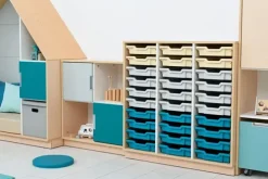 Quadro M+ skuffereol for plastskuffer