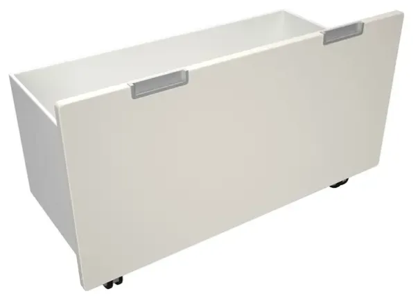 Quadro oppbevaringskasse L kremhvit