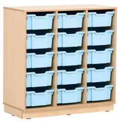 Quadro plastskuff medium lys blå