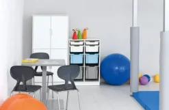 Quadro plastskuff stor lys blå