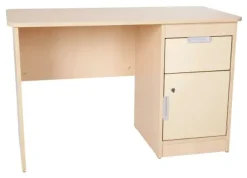Quadro skrivebord beige