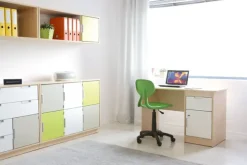 Quadro skrivebord beige