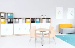 Quadro stor dør til skillevegg hvit