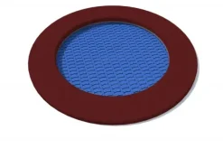 Rado trampoline SBR kant rødbrun