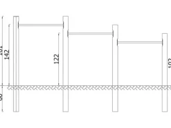 Robinio fitness kolbøttestativ trippel