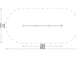 Robinio fitness kolbøttestativ trippel