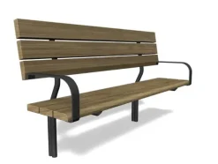 Scandinavia Senior parkbenk med armlene