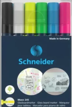 Schneider Maxx 245 glass board merkepenn