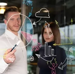 Schneider Maxx 245 glass board merkepenn