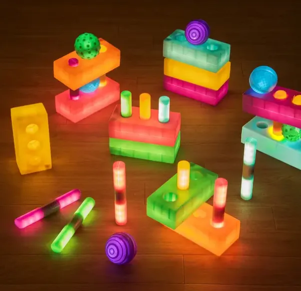 Sensorisk lysende sett