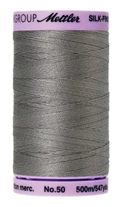 Silk-finish sytråd bomull grå