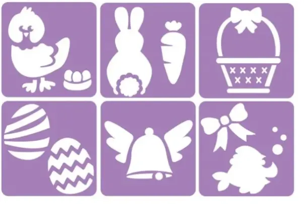 Sjablonger påskemotiver